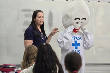 Foto - Saúde e Educação juntas pela vacinação em dia