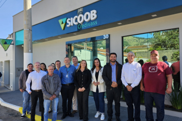Foto - Nova agência do Sicoob é inaugurada em Albertina e marca avanço para o desenvolvimento local