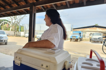 Foto - Vacinação nos trabalhadores do Setor de Obras 