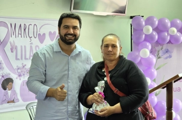Foto - Março Lilás Palestra de Prevenção e Cuidado com a Mulher