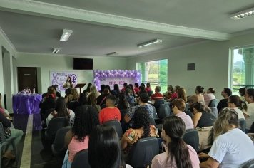 Foto - Março Lilás Palestra de Prevenção e Cuidado com a Mulher