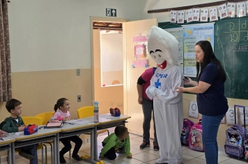 Foto - Saúde e Educação juntas pela vacinação em dia