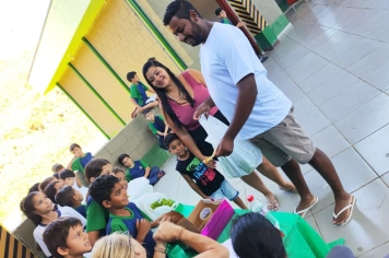 Foto - Horta dos Alunos da Escola Antonio Ferreira 