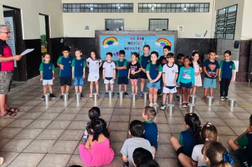 Foto relacionada - Pequenos cidadãos em ação: Pré-Escola Luzia Sanches Diniz trabalha Consciência Negra na Hora Cívica