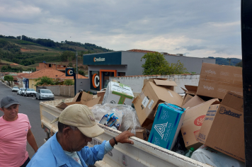 Foto - Primeiro Dia da Coleta Seletiva em Albertina!