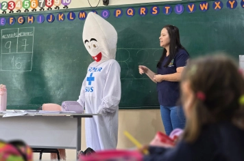 Foto - Saúde e Educação juntas pela vacinação em dia