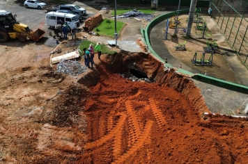 Foto - Manutenção no Parque do Lago