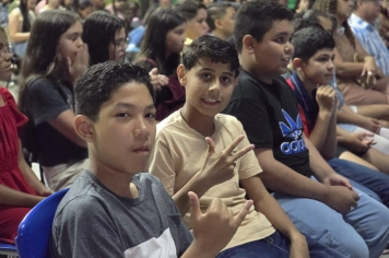 Foto - Cerimônia de premiação do Projeto +IDEB