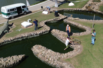 Limpeza do Aquário do Parque do Lago começa para renovar a experiência dos visitantes