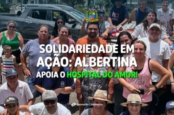 Albertina arrecada alimentos em prol do Hospital do Amor de Barretos