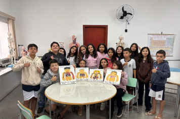 Criatividade e conhecimento marcam atividade sobre o corpo humano no 5º ano