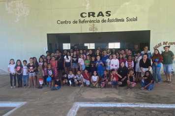 Gincana de Férias movimenta o CRAS com brincadeiras, alegria e muita participação infantil