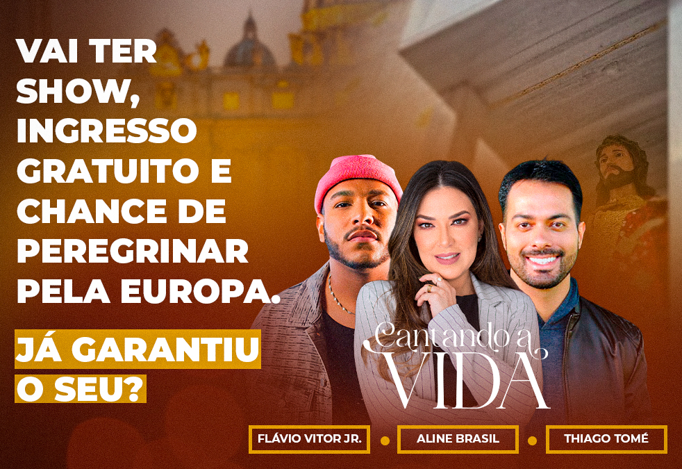 Albertina recebe show católico com entrada gratuita e sorteio de peregrinação pela Europa