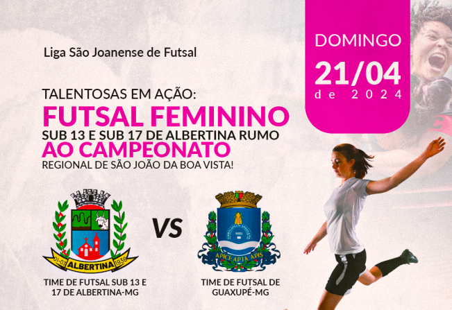 As meninas de Albertina das categorias sub 13 e 17 irá estrear no campeonato na liga São Joanense no próximo domingo