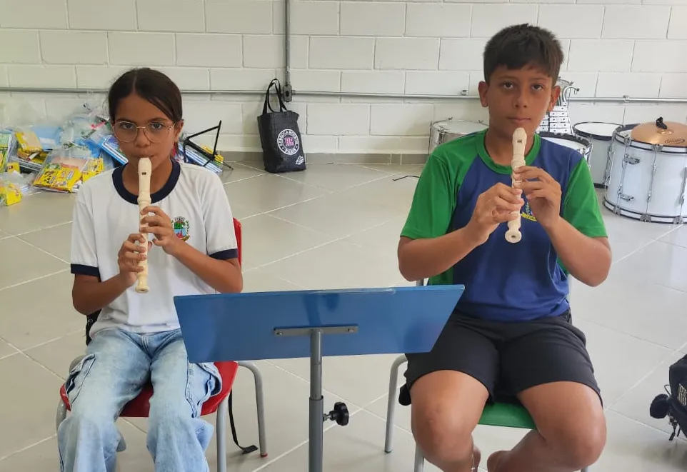 A música amplia o aprendizado e fortalece a formação dos alunos em Albertina