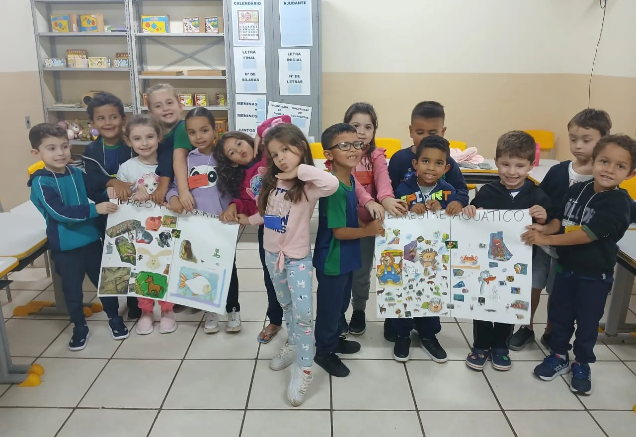 Pré-Escola Luzia Sanches Diniz transforma tema de animais em aula lúdica e cheia de descobertas