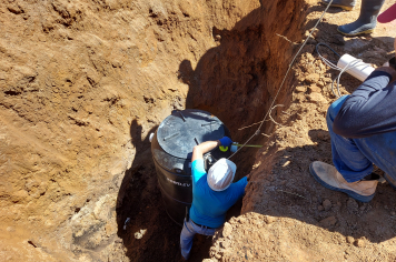Foto - Instalação de Fossas Biodigestoras na Zona Rural de Albertina