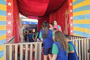 Foto - Crianças da Pré-Escola vivem dia mágico no circo em Jacutinga