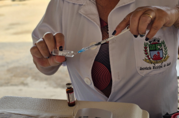 Foto - Vacinação nos trabalhadores do Setor de Obras 