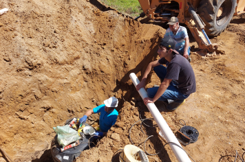 Foto - Instalação de Fossas Biodigestoras na Zona Rural de Albertina