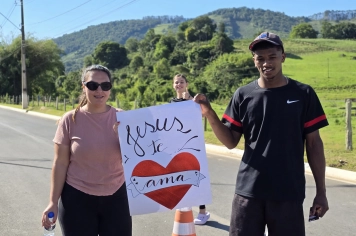 Foto - Evangelização em Albertina (8º Semana Evangélica)