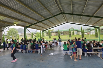 Foto - Churrasco na Escola Municipal Antonio Ferreira