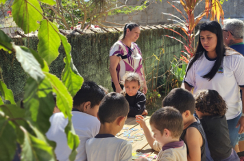 Foto - Jardim Sensorial da Pré-Escola Municipal Luzia Sanches Diniz