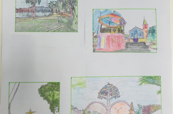 Foto - Alunos celebram o aniversário de Albertina e o Carnaval com muita alegria!