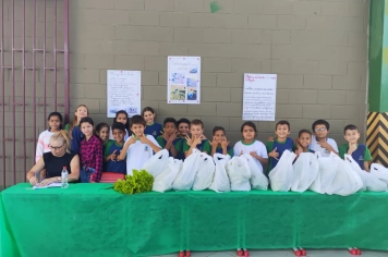 Foto - Horta dos Alunos da Escola Antonio Ferreira 