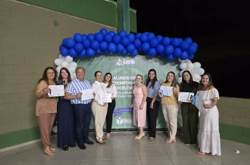 Foto - Cerimônia de premiação do Projeto +IDEB