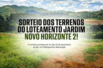 Prefeitura de Albertina Convoca Donatários para Sorteio dos Lotes do Jardim Novo Horizonte 2