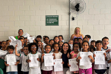 Alunos da Escola Antônio Ferreira aprendem sobre alimentação saudável e a importância da Pirâmide Alimentar! 