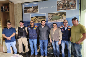 Reunião no Gabinete fortalece planejamento entre Prefeitura, Defesa Civil Estadual e Polícia Militar