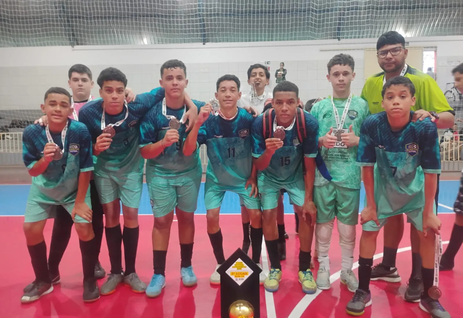 Base do Futsal de Albertina fecha participação na 3ª Copa com vice no Sub-10 e pódios no Sub-12 e Sub-16