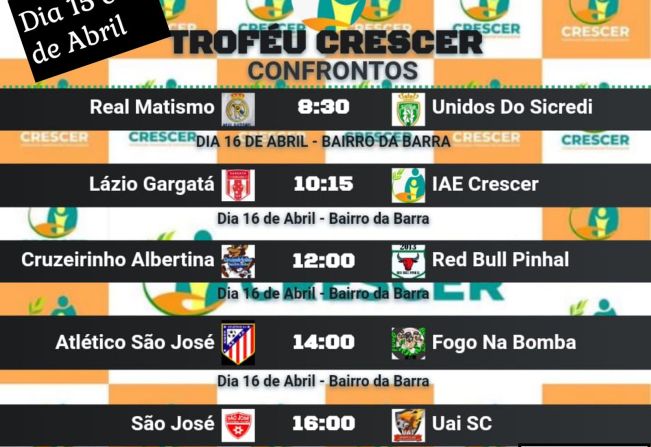 torneio da Barra Cruzeirinho de Albertina 