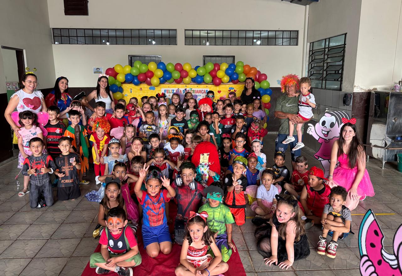 Alegria, fantasia e muita diversão marcam a Semana das Crianças na Pré-Escola Luzia Sanches Diniz